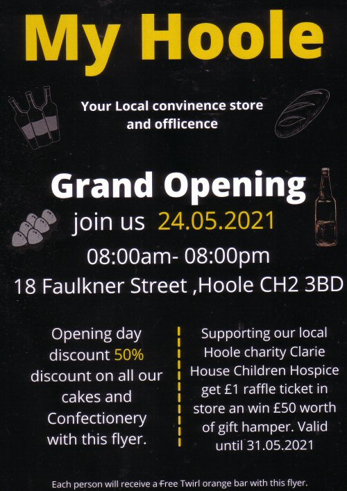 My Hoole New convenience store in Faulkner Street Chester